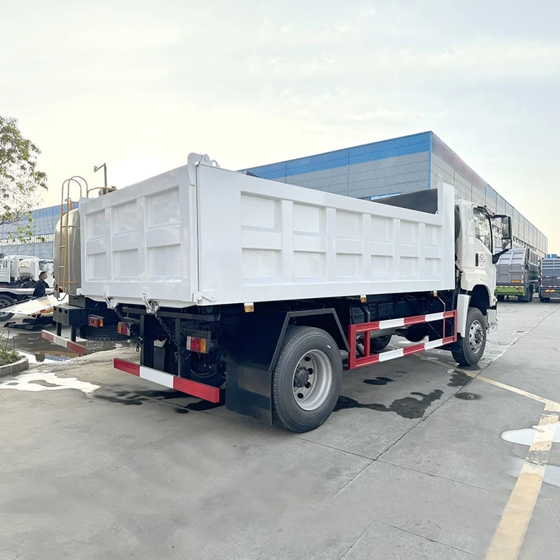 Isuzu brand new or used 4*2 6 wheel isuzu dump truck price Oblique Back Plot 
