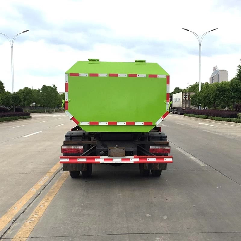 JAC 7000 Liters Garbage Compactor Side Loading Waste Collection Truck Back Image
