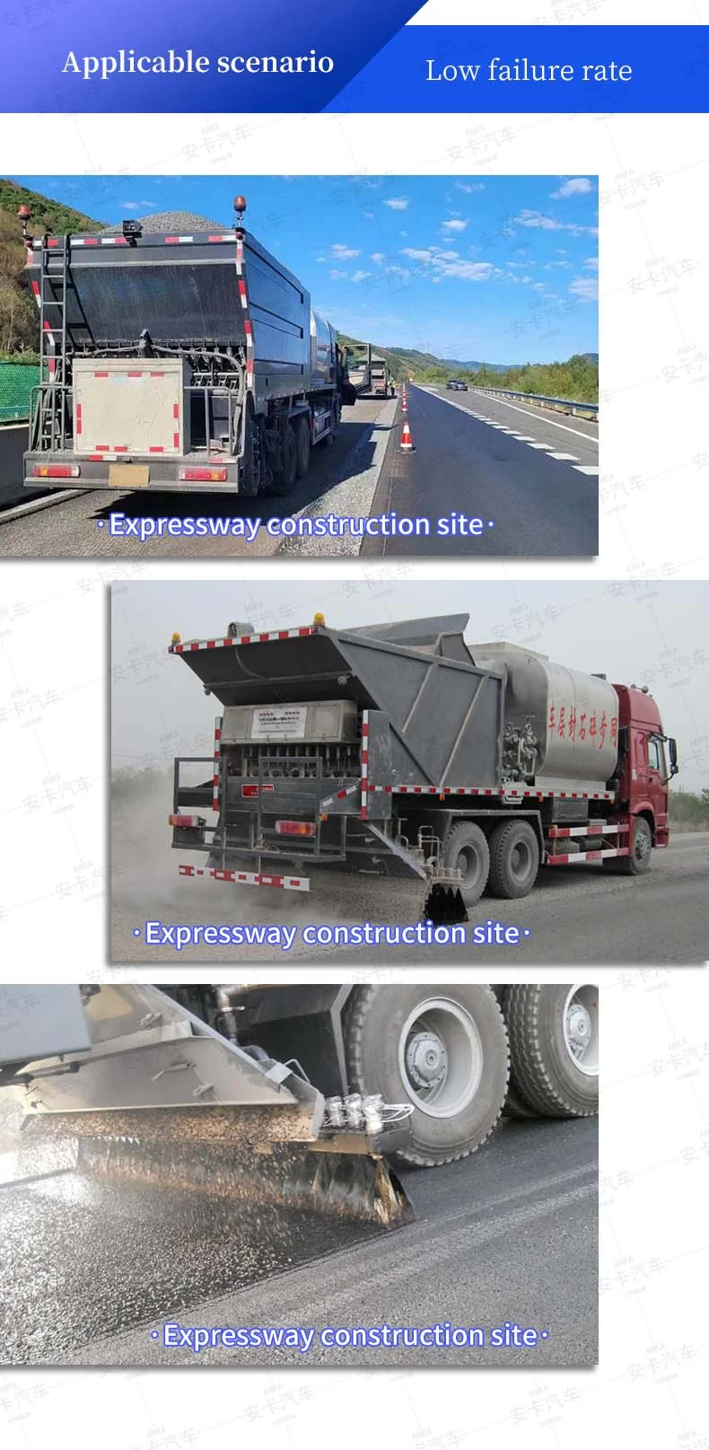  HOWO 6*4 automatic Asphalt Road Spraying asphalt Truck Applicable Scene